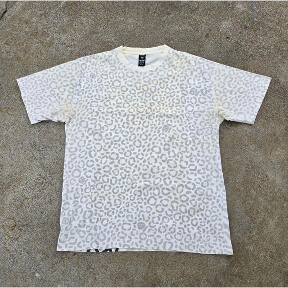 Y2k 10 DEEP Beast Logo Graphic Cheetah Print T Shirt Large Karmaloop Mishka - Picture 2 of 5